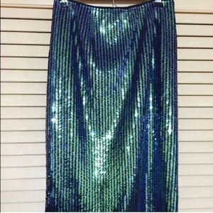 Beautiful Sequined Green and Blue Skirt!!!